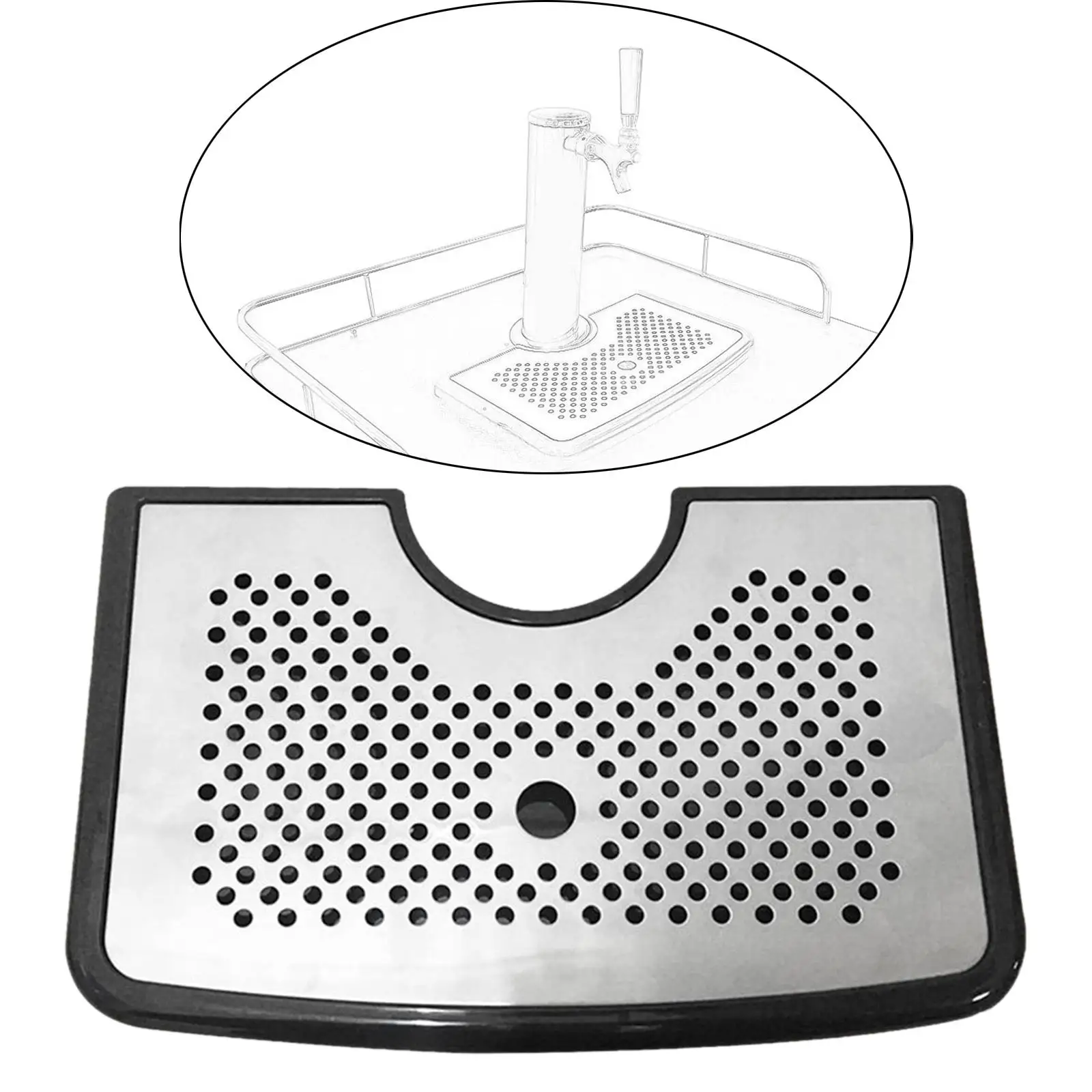 

Beer Tower Pan Kungfu Tea Tray Detachable Accessories with Drain Tray Beer Drip Tray for Club Restaurant Teahouse Home Kitchen