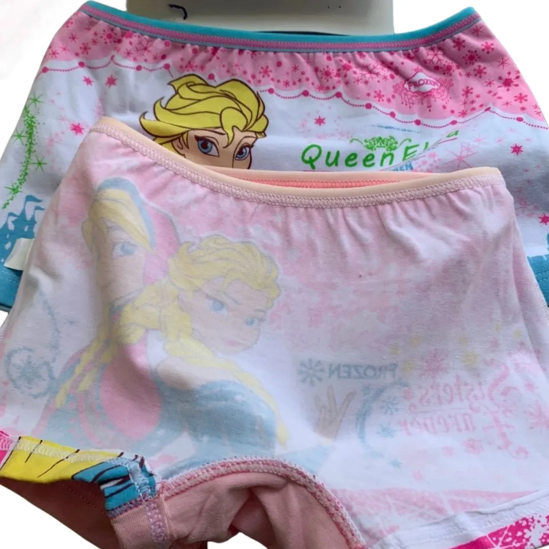 HOT TOYS Girl Cartoon Prints Boxers Fine Cotton Panties Bright Color Frozen Sofia Design Underwear Size S-XL For Kids 110-150