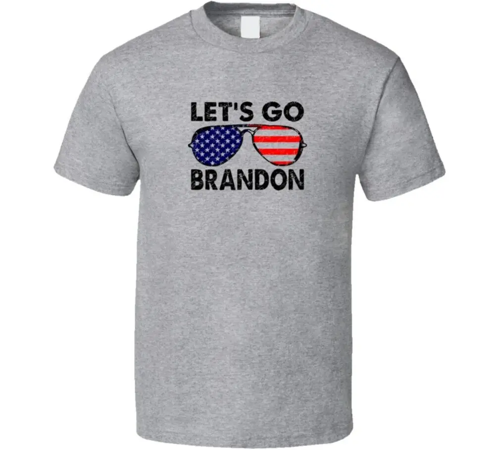 Let's Go Brandon Funny Political Patriotic  T ShirtHigh Quality 100%Cotton Short Sleeve