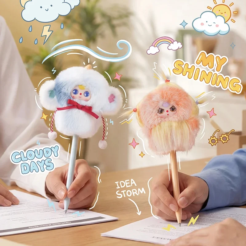 

Baby Three Weather Guide Plush Series Blind Box Fun Playing Method Desktop Ornament Toys Diy Pendant Mystery Box Surprise Gifts