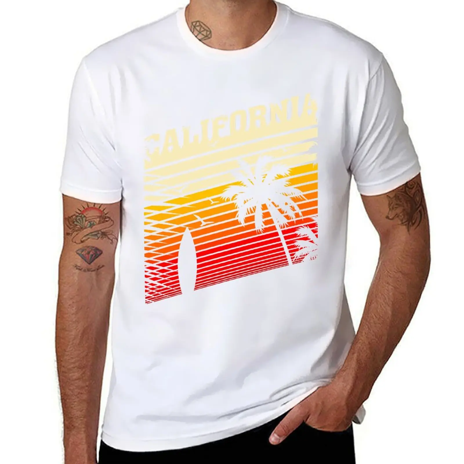 

CALIFORNIA SUNSET SURF BAY, BY SUBGIRL T-Shirt t shirt for man 100 percent cotton t shirt man designer T-Shirt