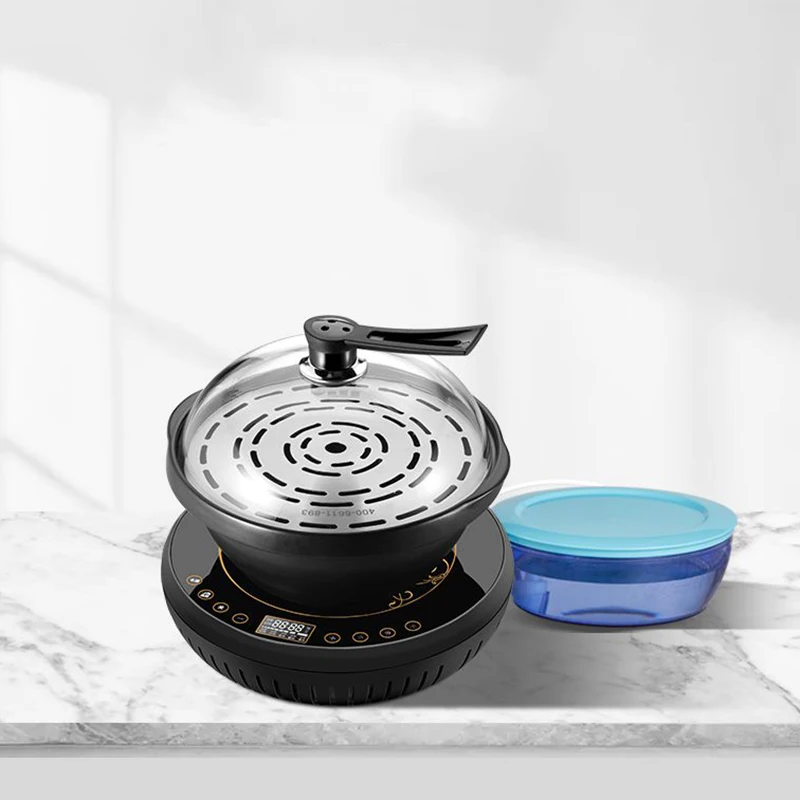 ZDH-KJ-22 المنزل المأكولات البحرية البخار إناء/ قدر متعدد الوظائف باخرة كهربائية السيراميك البخار وعاء البخار ساونا على البخار المأكولات البحرية