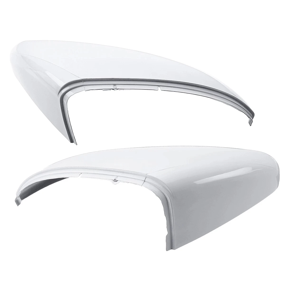 

2X for - Golf 7 MK7 - TSI 2014 2015 2016 17 2018 Front White Rearview Side Wing Mirror Cap Cover 5G0857538E