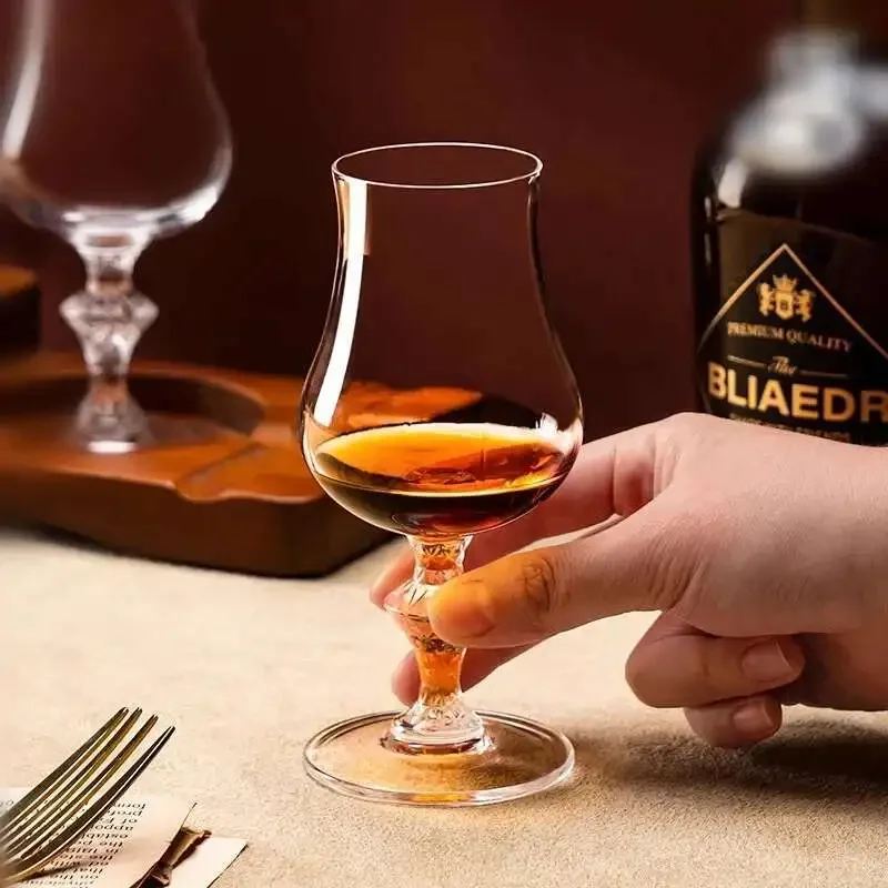 Macallan Whisky Crystal Glasses With Gift Box King Exclusive Wine Tasting Cup Luxury Carved  Whiskey Brandy Goblet Snifter