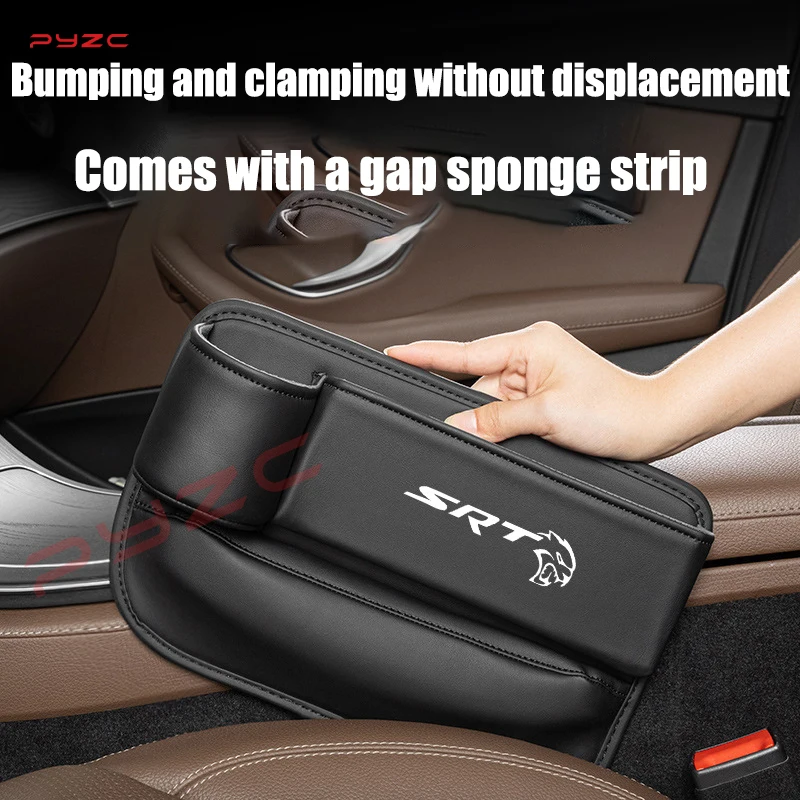 Multifunction Car Seat Gap Organizer Storage Box Pocket Cup Phone Holder For Dodge SRT CHALLERGER SRT6 SXT6 SRT8 SRT10