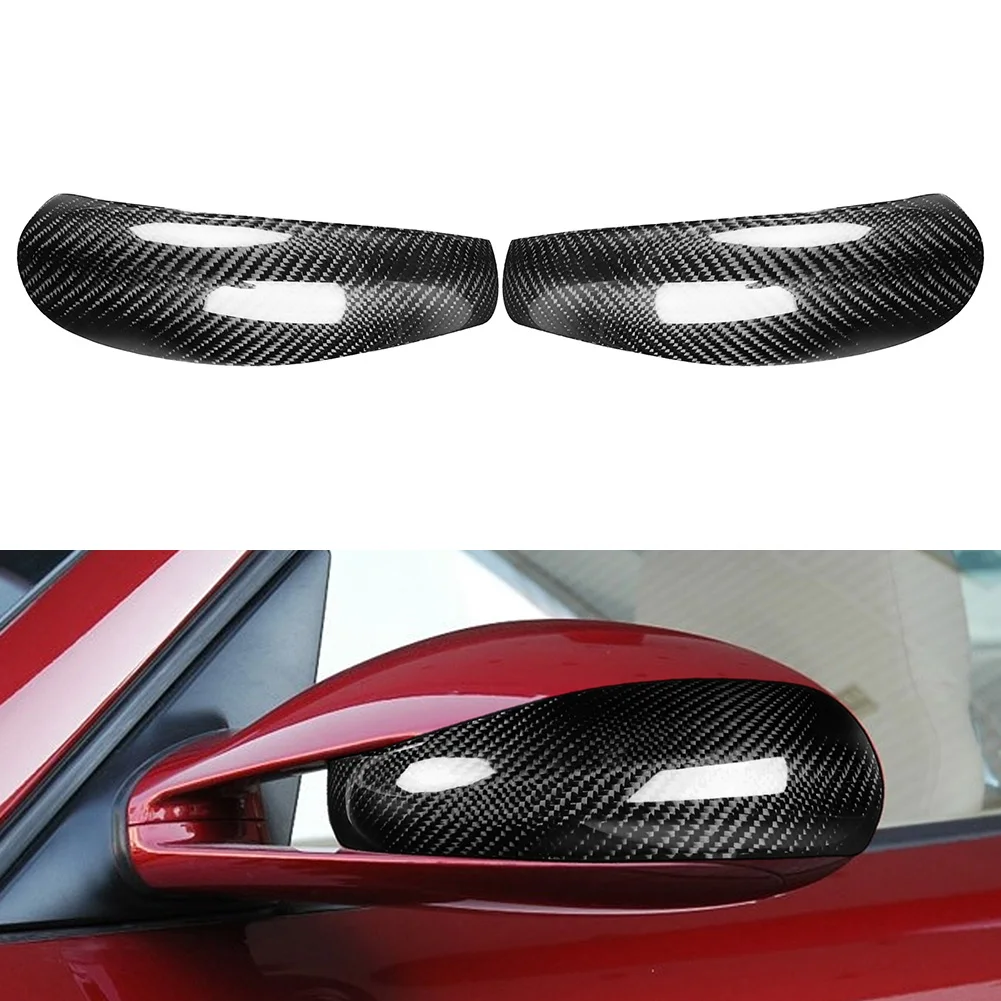 Real Carbon Fiber Car Rearview Door Mirror Cover Side Wing Mirror Protective Cap For Porsche 911 997.1 2005-2011