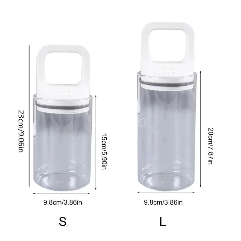 جرة تخزين زجاجية Q6PE مع غطاء مفرغ وغطاء مفرغ للحفظ