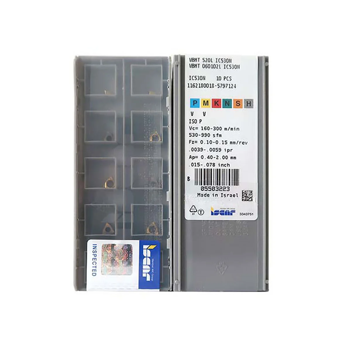 

100% Оригинальные WBMT WBMT06 WBMT060102L IC530N средняя отделка карбидные Токарные Вставки ISCAR