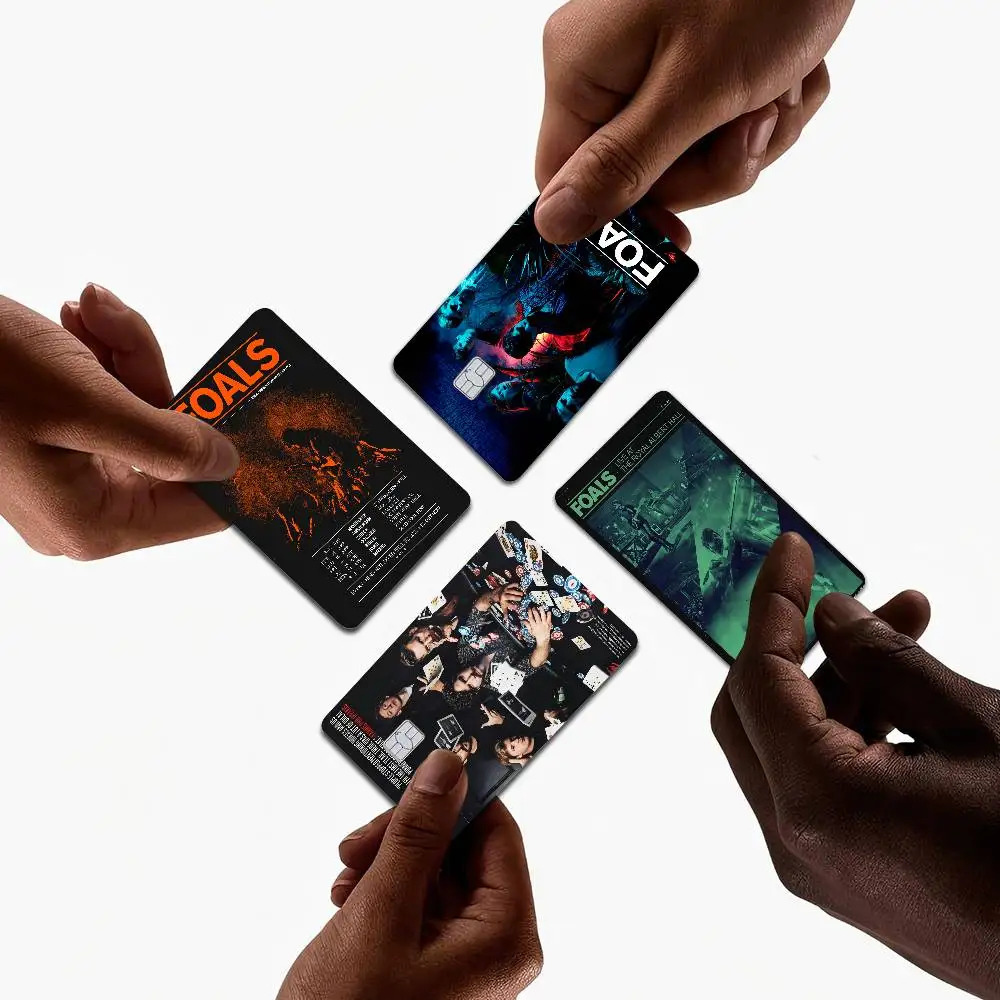 

Foals Band Anime Young Creidt Card Debit Card Sticker Film Case Front Tape For Small Big Chip No Chip