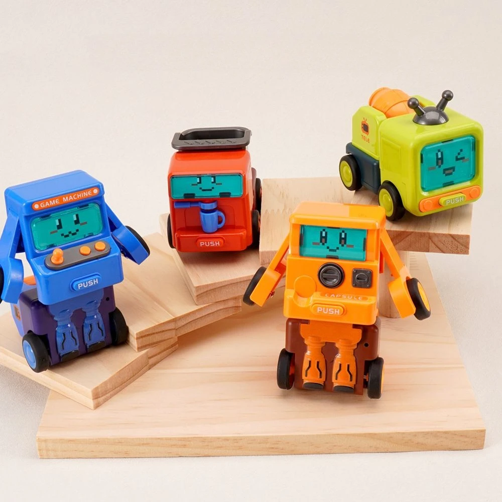 

2025 New Type 4.3''/11cmCollision Deformation Robot Toy ABS Plastic Action Figures Transformation Children Toys for Child Gift