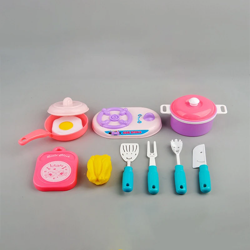 Maison de jeu créative amusante pour enfants, jouet de cuisine pour garçons et filles, simulation de cuisine, ensemble de couverts mignons, cadeau d'anniversaire de vacances