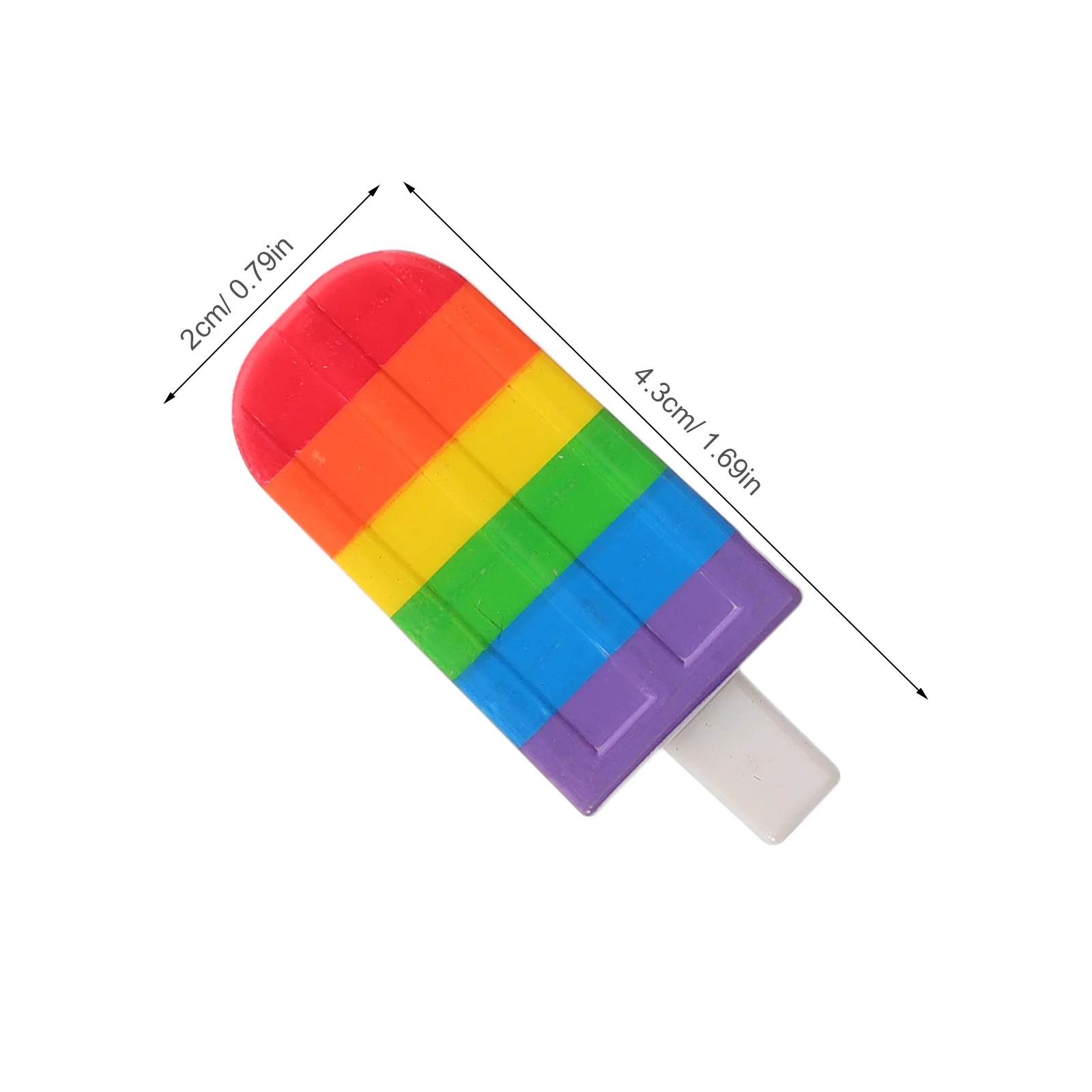 25pcs Creative Ice Cream Mini Rainbow Shape Cute Writing Tool For Students Kids Office Desk Portable Fun Pens Kawaii