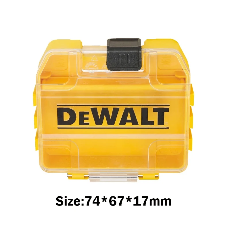 DEWALT Original Parts Storage Box Portable Stackable Durable Module Hard Shell Dustproof Storage Case Power Tool Accessories