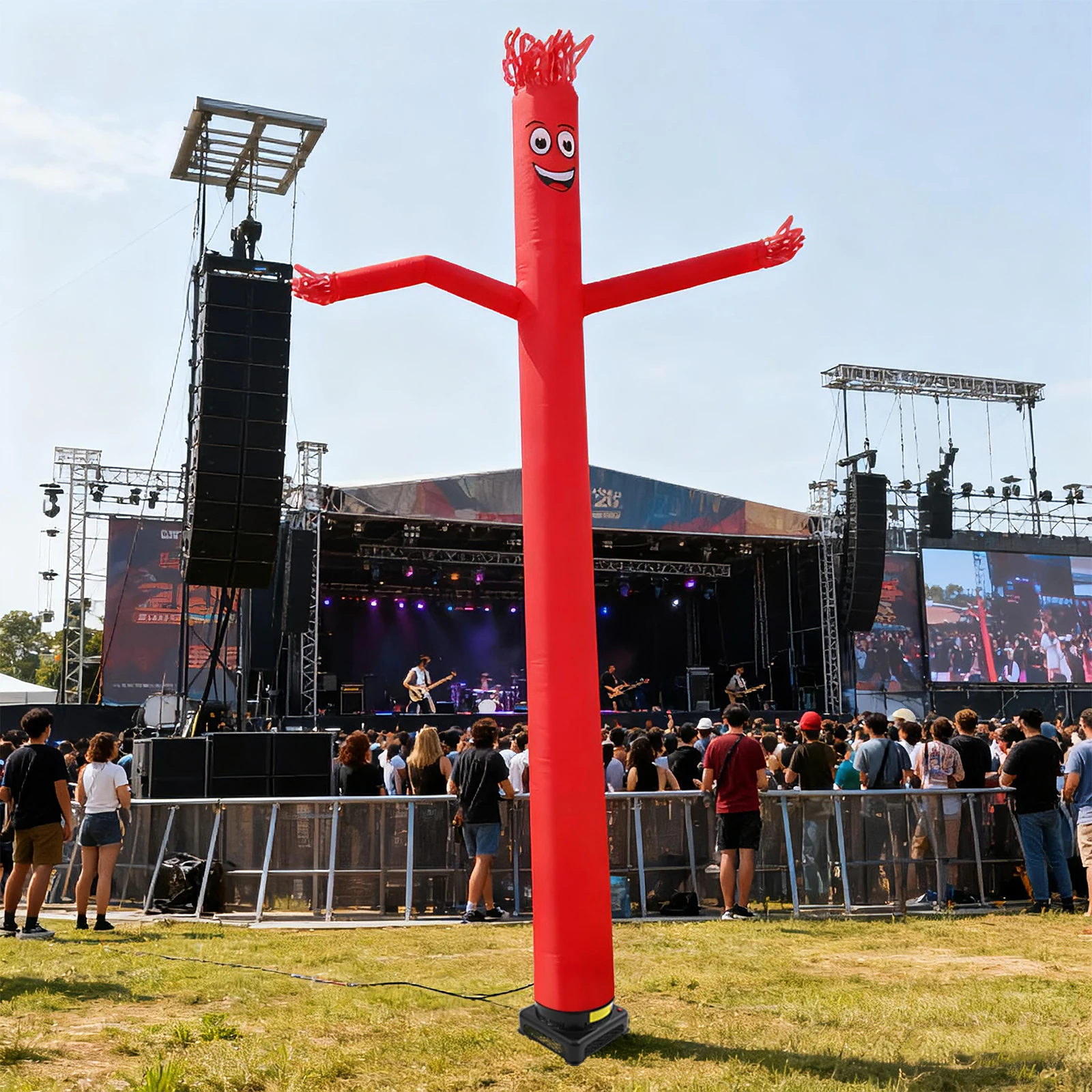 Air Sky Puppet Dancing Dancer 20ft Air Aufblasbarer Schlauch Guy Puppet Aufblasbarer Tänzer mit Gebläse Aufblasbarer Schlauch Mann mit Gebläse