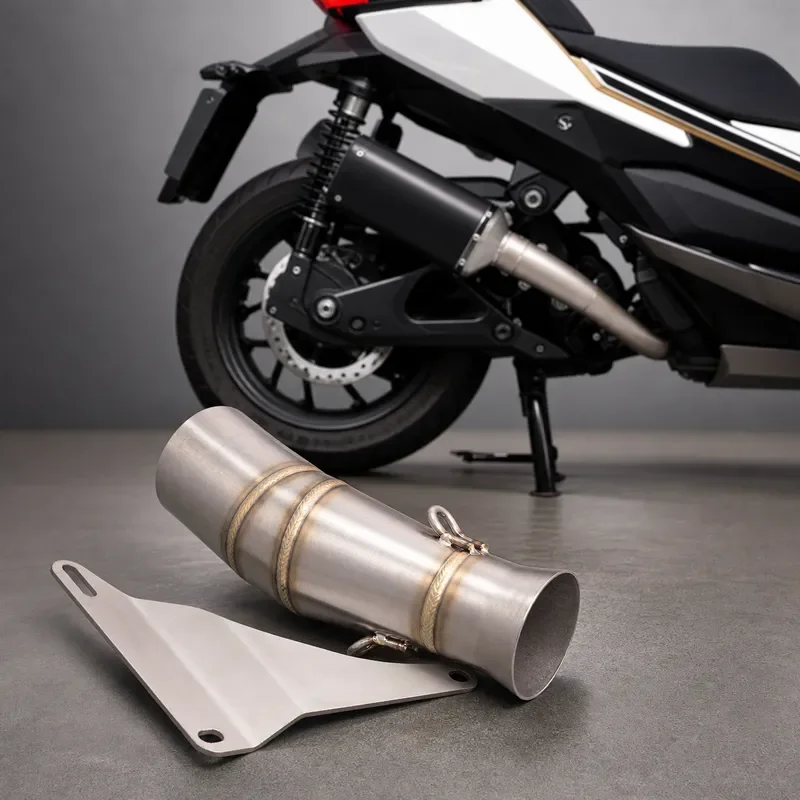 Escape Muffler Middle Link Pipe for ZONTES 368 368G 368D 368M 368K 368E Motorcycle Exhaust Midpipe 51mm Slip on Modify