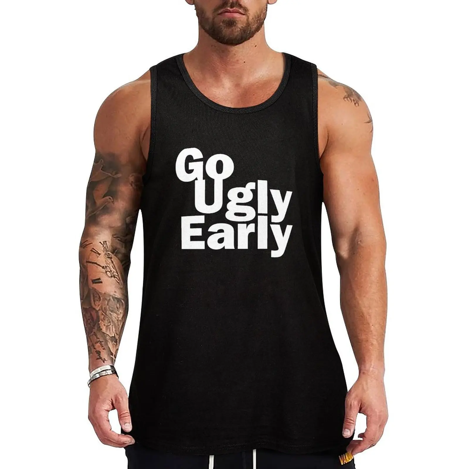 Go Ugly Early Tank Top Athletic Workout Tank Top Moisture Wicking Lightweight