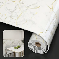 1 Roll Marble Thick Foam Imitation Tile Self-Adhesive Wallpaper Bedroom Living Room Decoration Bathroom Waterproof Wall Sticker 4