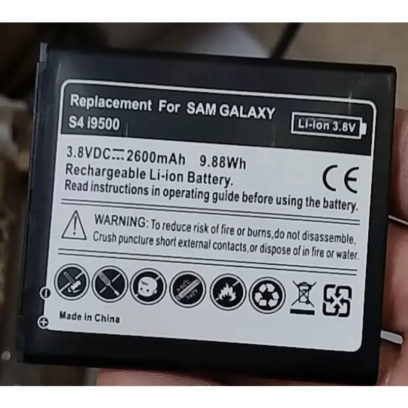 3.8V 2600mAh Li-Ion Battery for KEYDIY KD-X1, KD-X2 Remote Control Generator for SAM GALAXY S4 I9500 Rechargeable Batteries