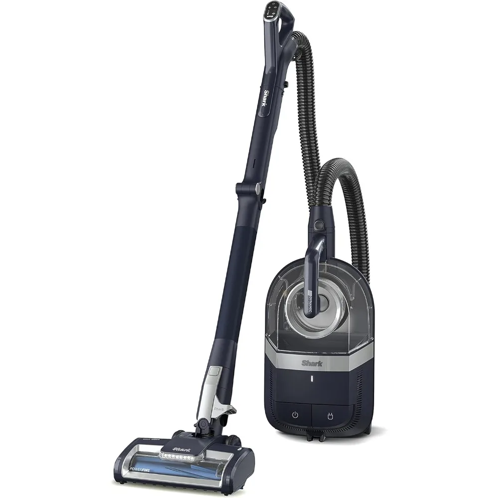 CZ351 Pet Canister Vacuum, Bagless, Corded with Self-Cleaning Brushroll & PowerFins, Navy & Silver