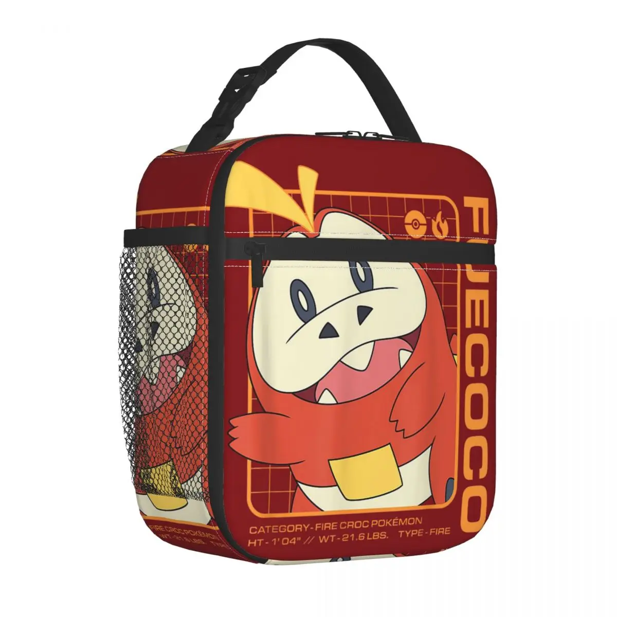 

Monster Ghost Japanese Anime Fuecoco Stats Insulated Lunch Bag Thermal Bag Meal Container Leakproof Tote Lunch Box College