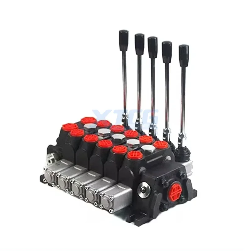 3Practical DCV100 Series Six-Way 100lpm Hydraulic Directional Valve with Manual Control Practical Hydraulic Valves