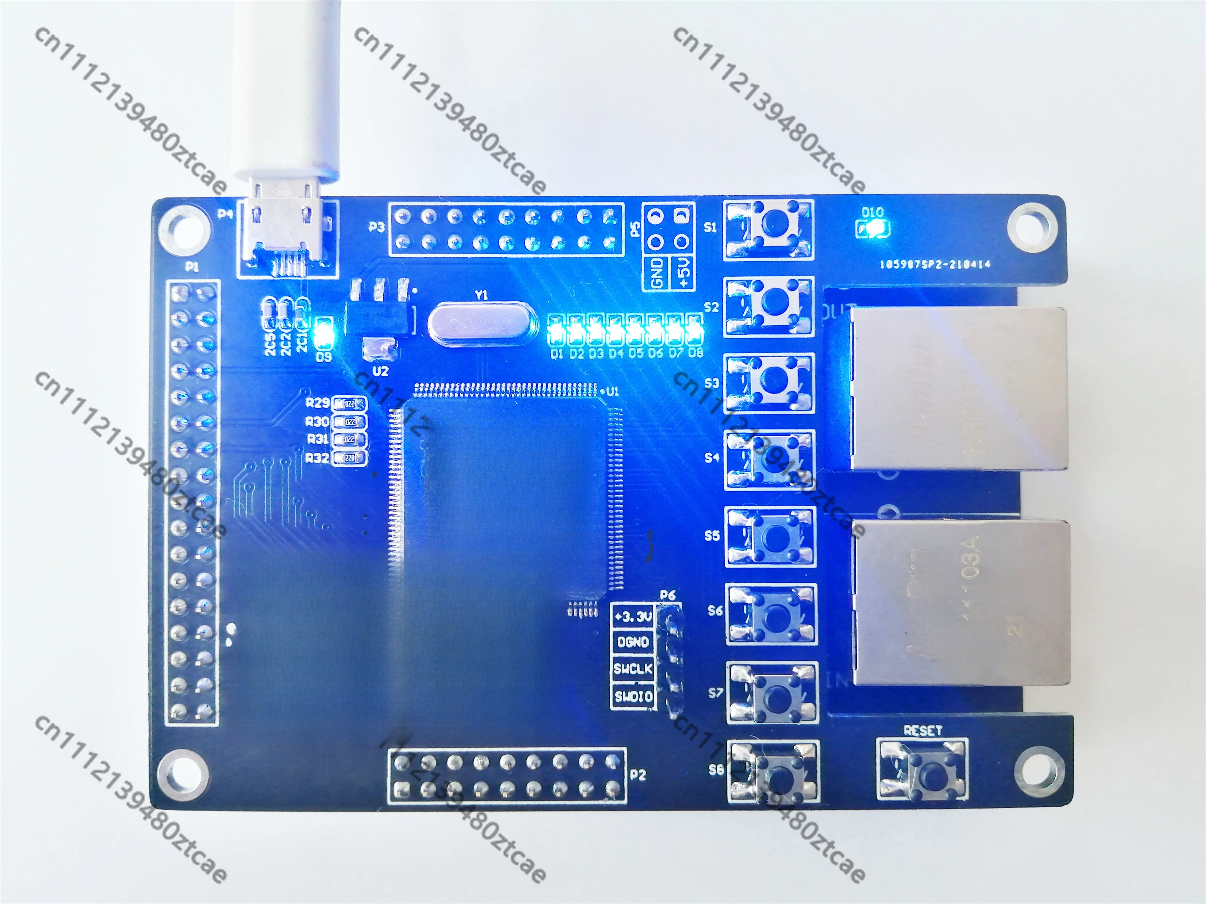 EtherCAT Slave Station Development Board 16IO CIA402 Industrial Control Communication Module