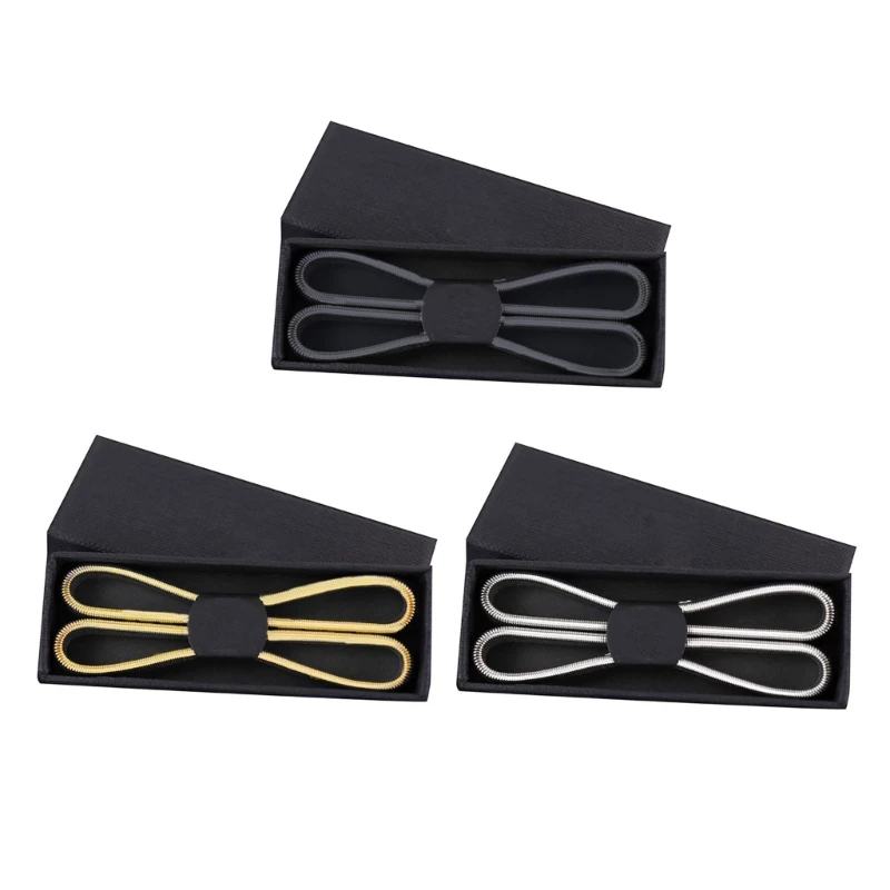 

Men Women Shirt Sleeve Garters for Formal, Work, Casual Shirt Sleeve Holders Garters Stretch Metal Armbands