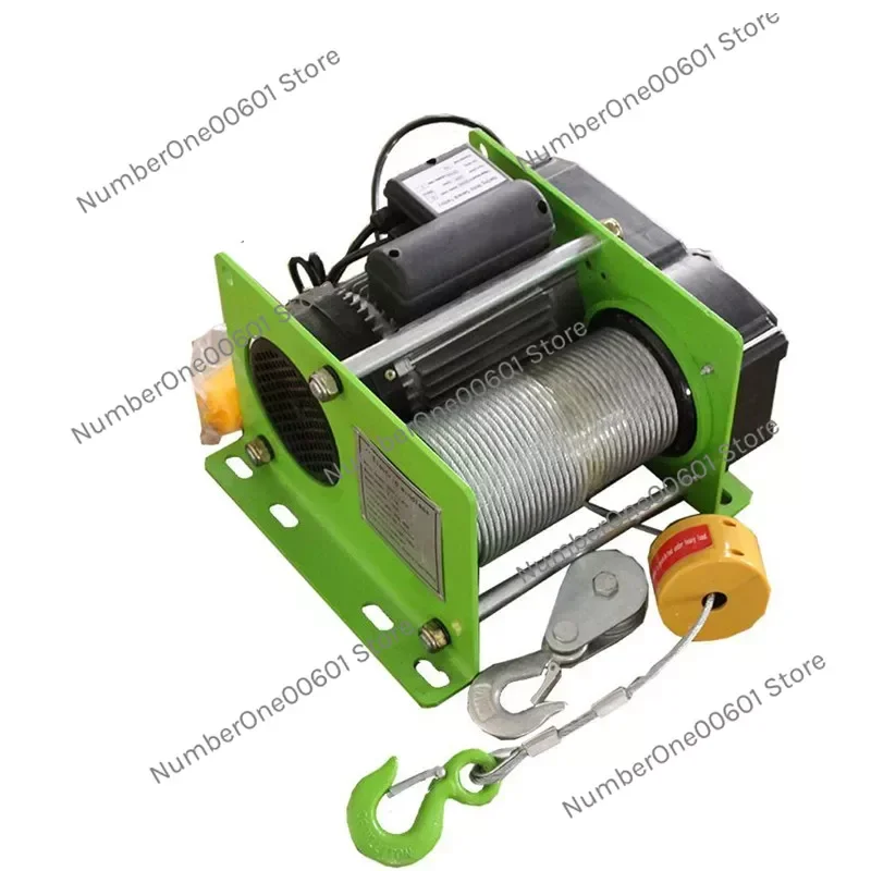 

Wire rope electric hoist 220V micro electric winch 400 - 1000KG 30 - 100m