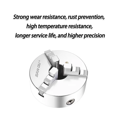 Imagen 2 del producto 1 Juego de mandril de torno Manual de 3 mandíbulas K11-80/100 K11-125/130/160/200 K01 K02 con accesorios de herramientas de máquina de torneado centrado de Metal nuevo
