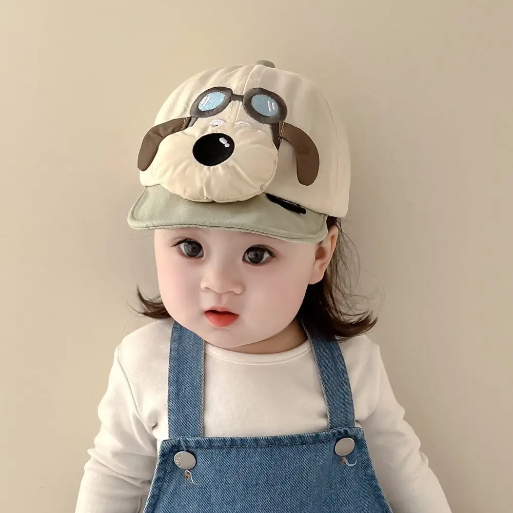 6-24M Casual Cotton Baby Baseball Hat Cute Cartoon Breathable Peaked Cap Outdoor Running Kids Sun Hats Boys Girls