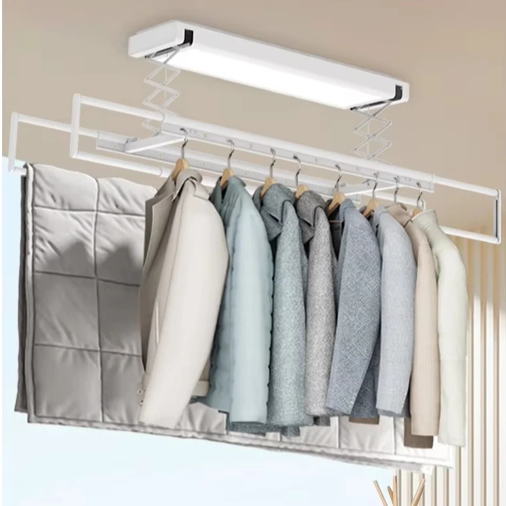 

Intelligent Remote Control Electric Balcony Drying Rack Aluminum Automatic Lifting Indoor Use