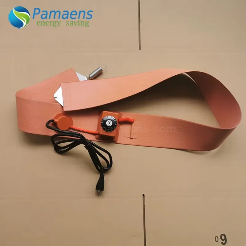 Durable High Temperature Glass Fiber Reinforced Silicone Heating Belt for 55 Gal Drums Made by Chinese Factory