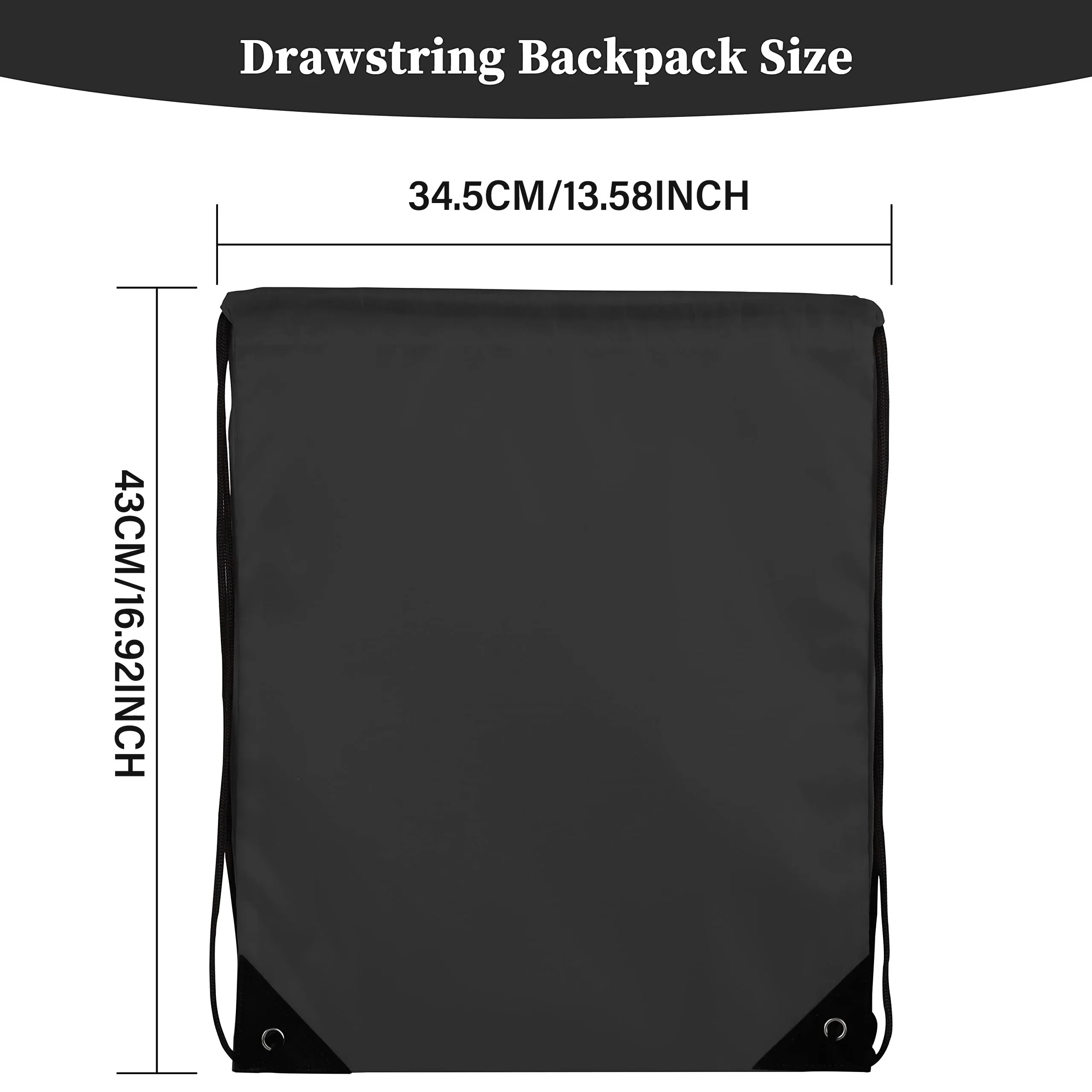2er-Set Kordelzug-Rucksäcke, Sportbeutel, Polyester-Aufbewahrungstaschen, Turnbeutel – Detail 7