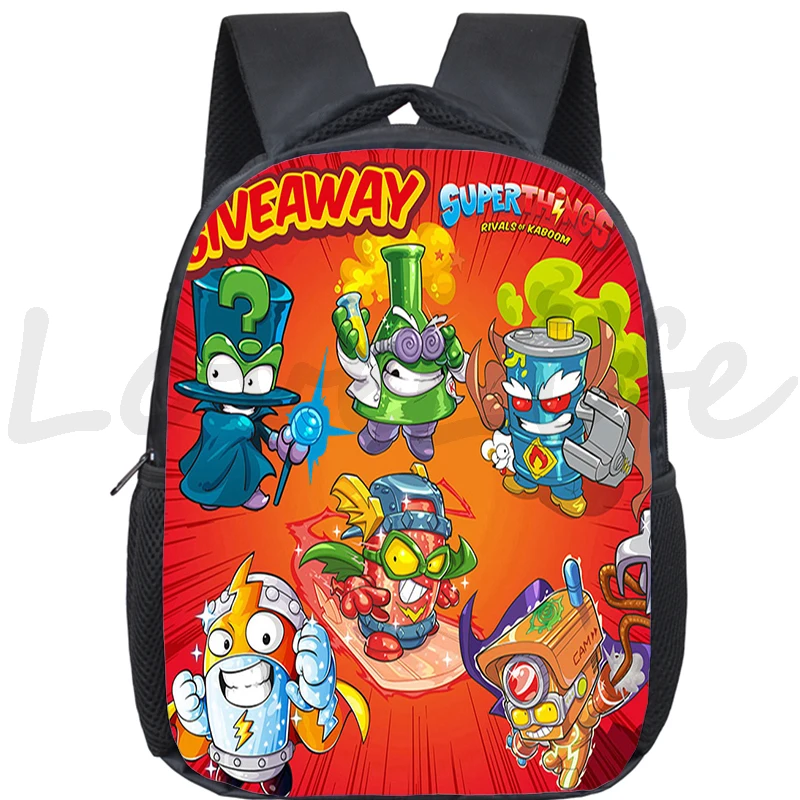 Super zings mochila do jardim de infância crianças dos desenhos animados saco da escola primária do bebê bookbag meninos meninas superthings crianças mochilas