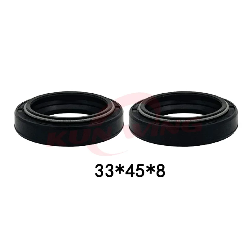 33x45x8mm 33 45 8 Front Fork Damper Oil Seal for Yamaha XV250 XV 250 Virago 88-96 XV125 XV 125 Virago 97- 99 Motorcycle Parts