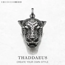 Pendant Black Cat Brand New Fine Jewelry 925 Sterling Silver Vintage Accessories Rebellious and Elegant Gift For Woman Men