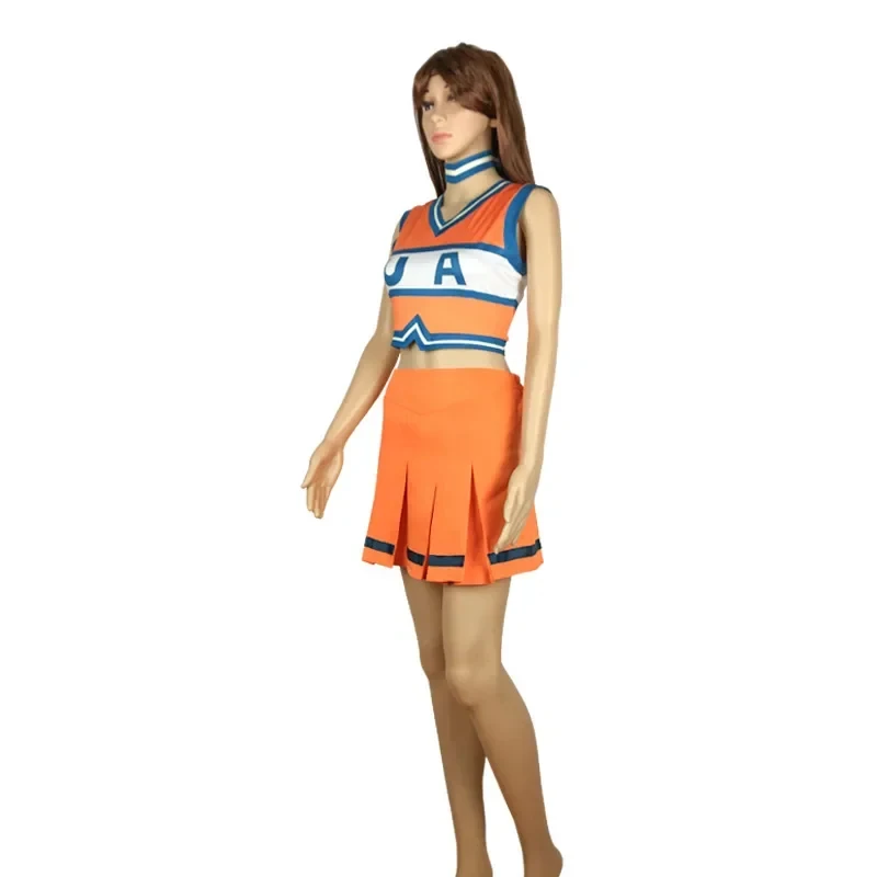 

CyMy Hero Academia Cheerleaders Uniform Ochako Tsuyu bnha Cheer Uniform Cosplay Costume Girls Dress Halloween Carnival costume