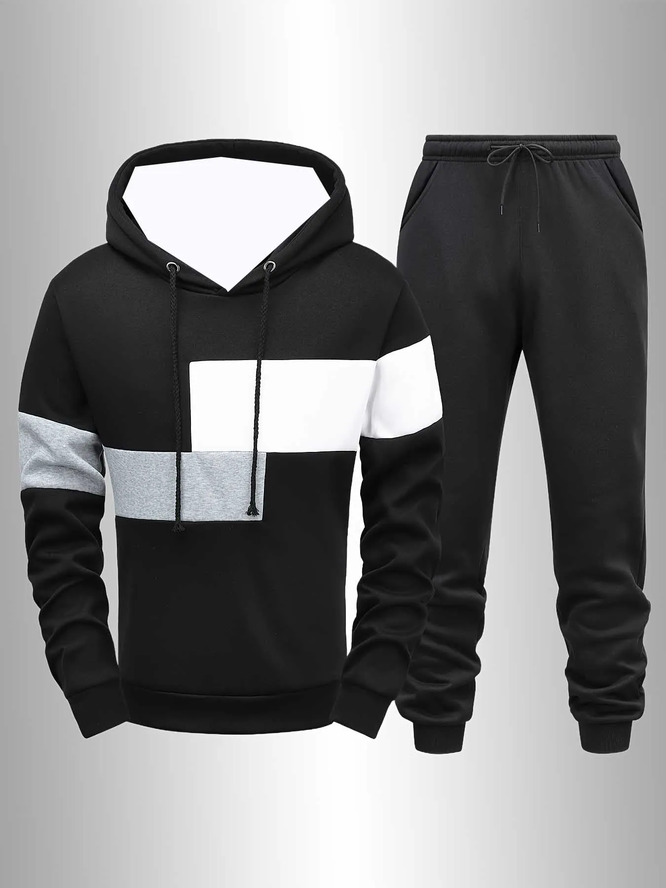 

2025-26, осенне-зимний новый спортивный комплект Y2K, толстовка с капюшоном, простой мужской модный супер большой удобный повседневный уличный комплект из двух предметов