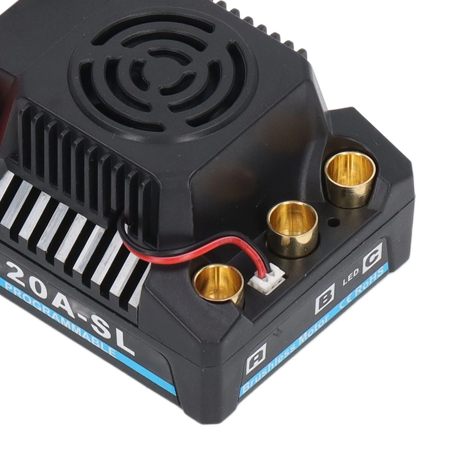 120A فرش ESC المهنية للبرمجة مقاوم للماء وحدة تحكم في السرعة الكهربائية ل 1/8 RC سيارة RC سيارة فرش ESC #5