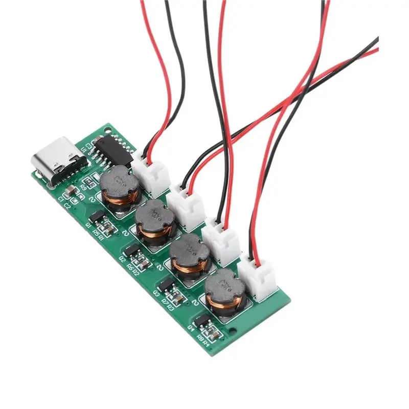 A56T-Atomization Control Board DC5V Four Spray Humidifier Module Ultrasonic Nebulizer TYPE-C Interface DIY