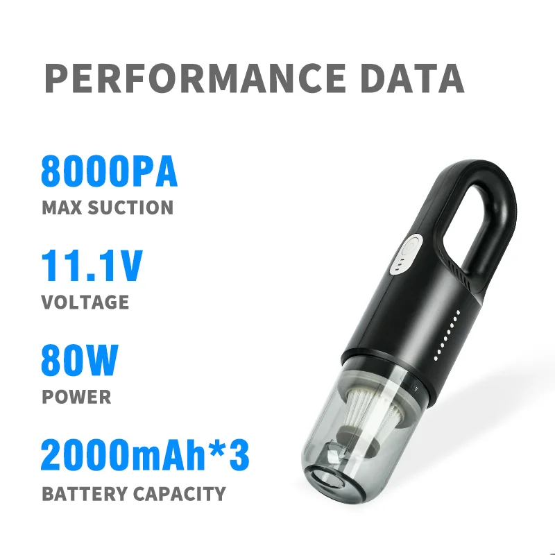 Hot Sale New Arrival Car Vacuum Cleaner Cordless Handheld Filter With Large Dust Cup Automotive & Outdoor Use