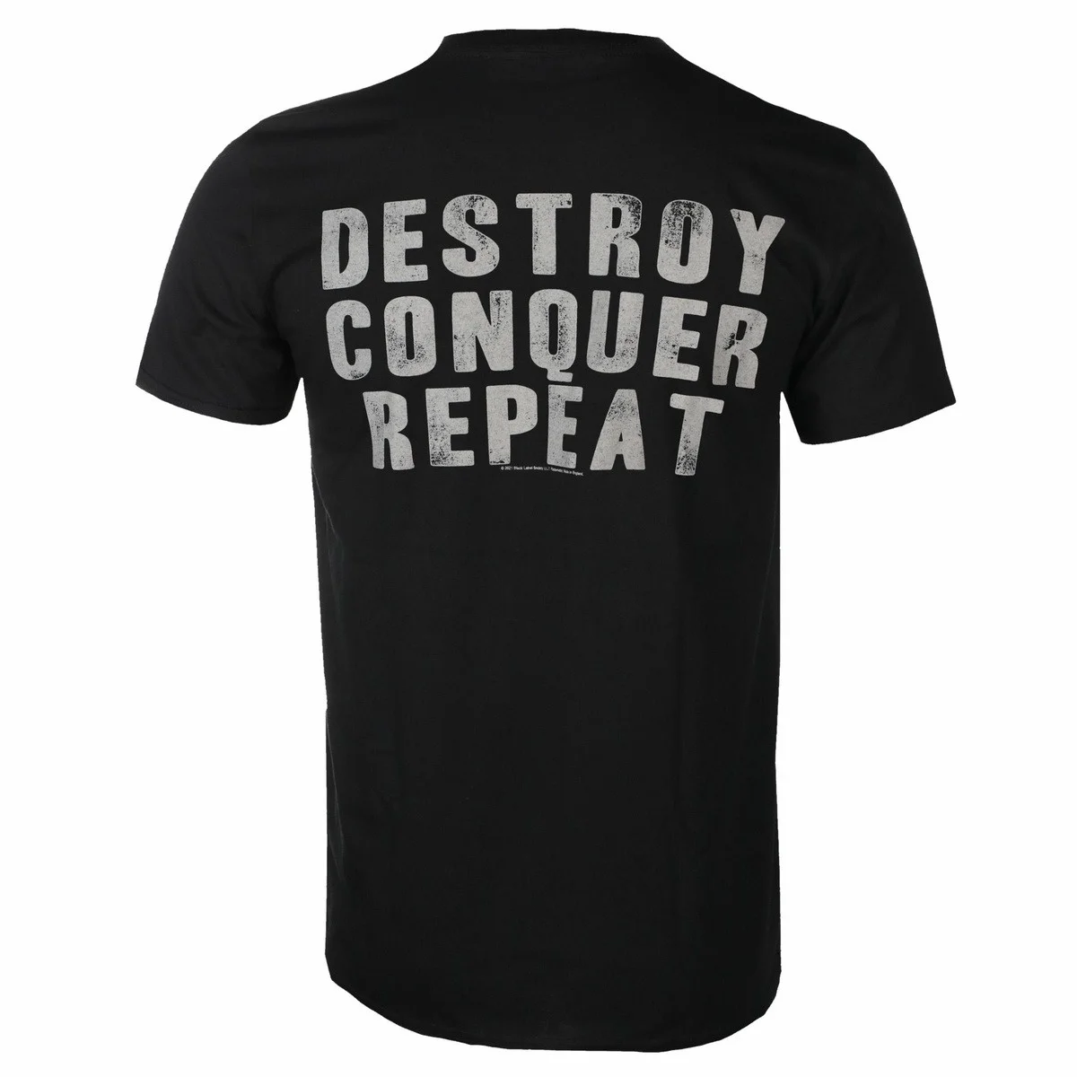 Black Label Society Doom Crew Inc Graphic Short Sleeve Top Men Women Heavy‑Metal Band Cross Skull Logo Destroy Conquer