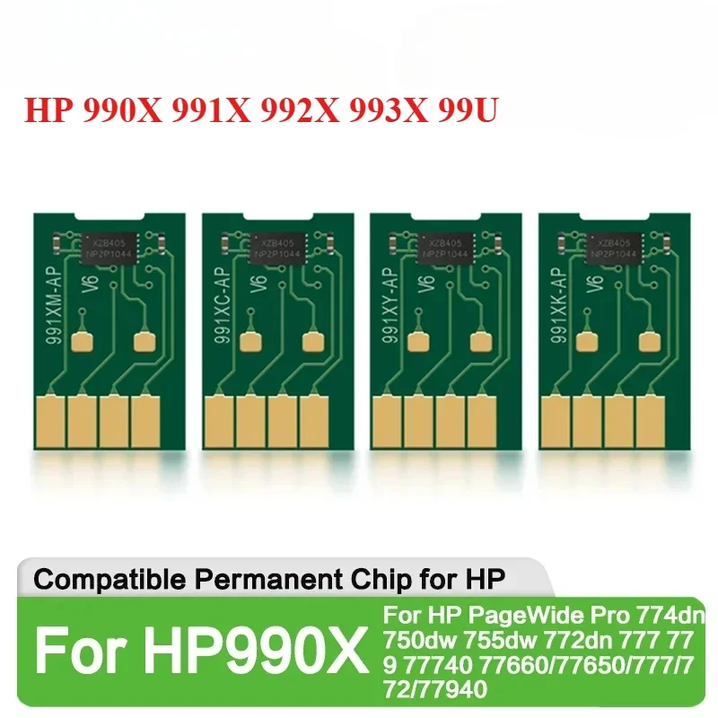 

НОВЫЙ чип ARC для HP 990X 991X 992X 993X 99U для HP PageWide Pro 774dn 750dw 755dw 772dn 777 779 77740 77660/77650/777/772/77940