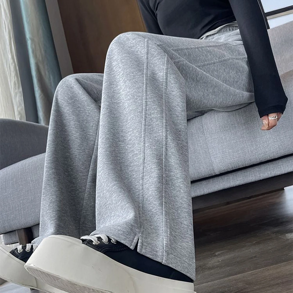 

Спортивные брюки с высокой талией Брюки-бананы Весенняя мода Совершенно новый состояние Стиль для отдыха Полиэфирная ткань Обычная длина одежды