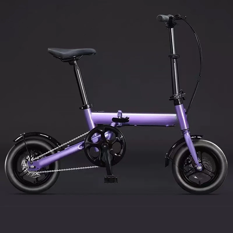 

Folding Bicycle Lightweight Portable Single Speed College Student Male and Female Adolescent Bicycle 12 Inch Small Car