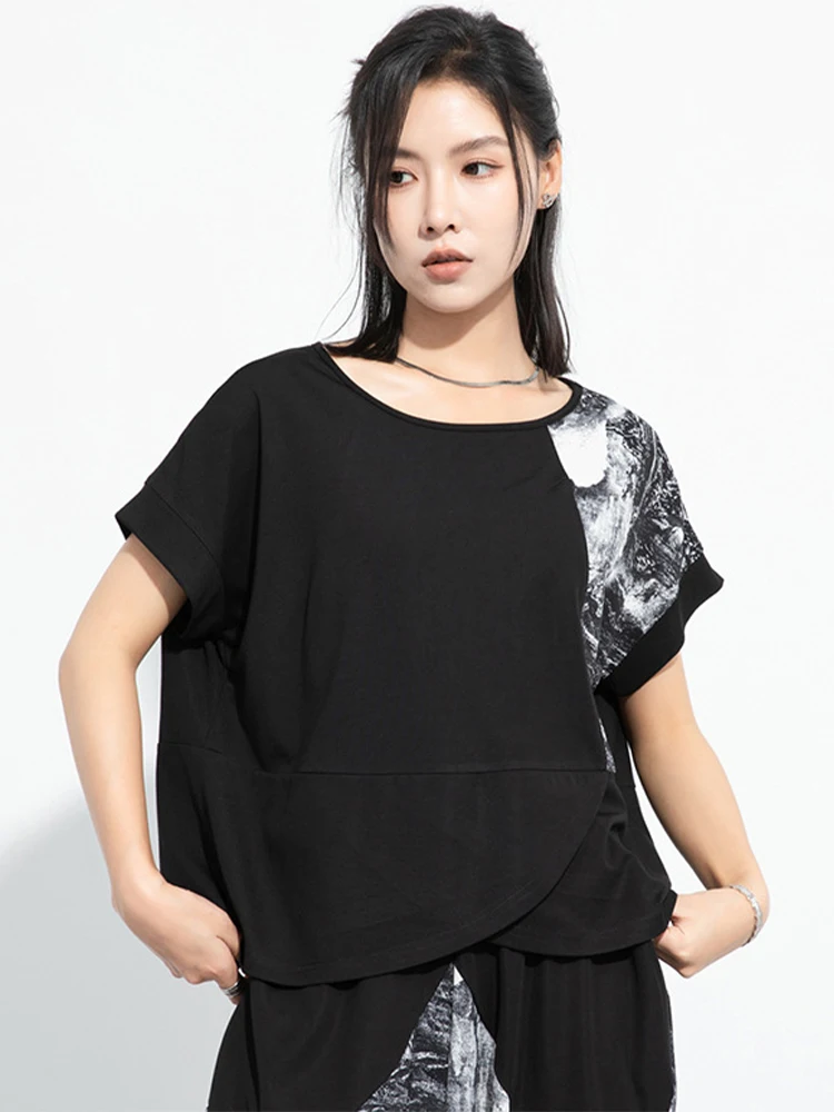 Max LuLu 2024 Korean Fashion Clothes Womens Summer Printed Loose T-shirts Ladies Casual Punk Patchwork Tops Classic Vintage Tees