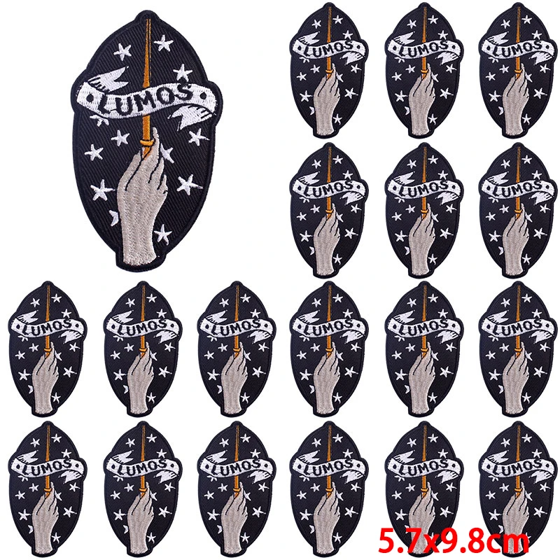 10 pcs/lot Wholesale Heart/Skull Patch Iron On Patches For Clothing Thermoadhesive Patches On Clothes Sewing embroidery Patch