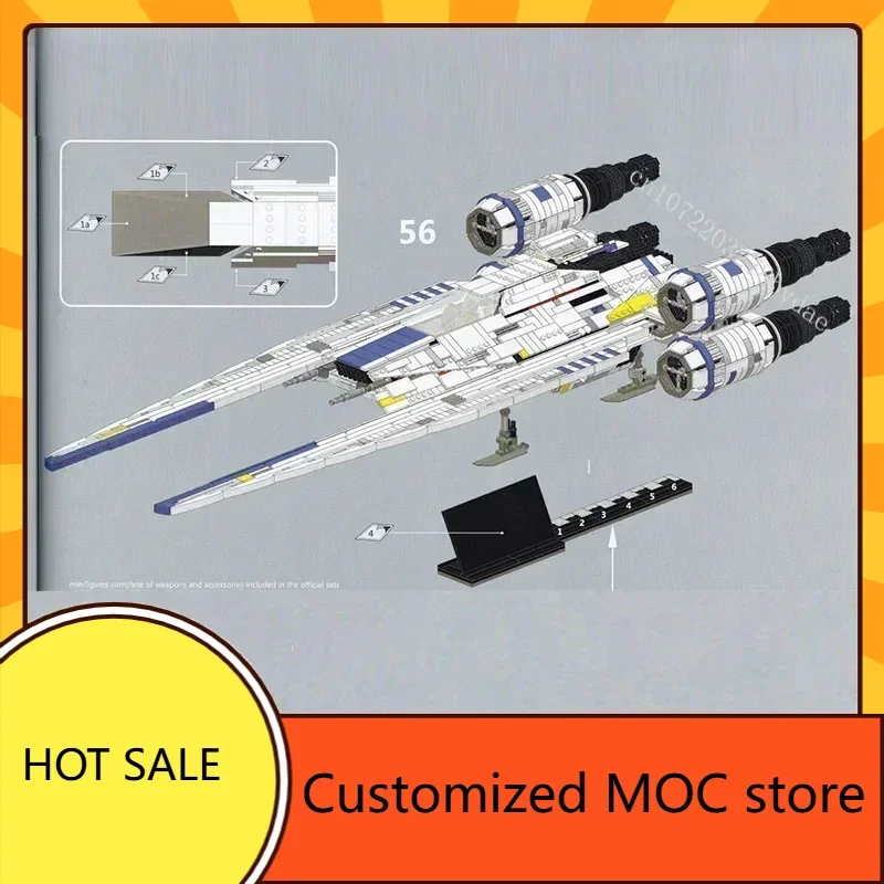3308PCS Hot Selling U-WING UT Space War Militaire MOC Battle Holiday Verjaardag DIYAssembly SpaceShip CityArchitecture Gift Kid Age