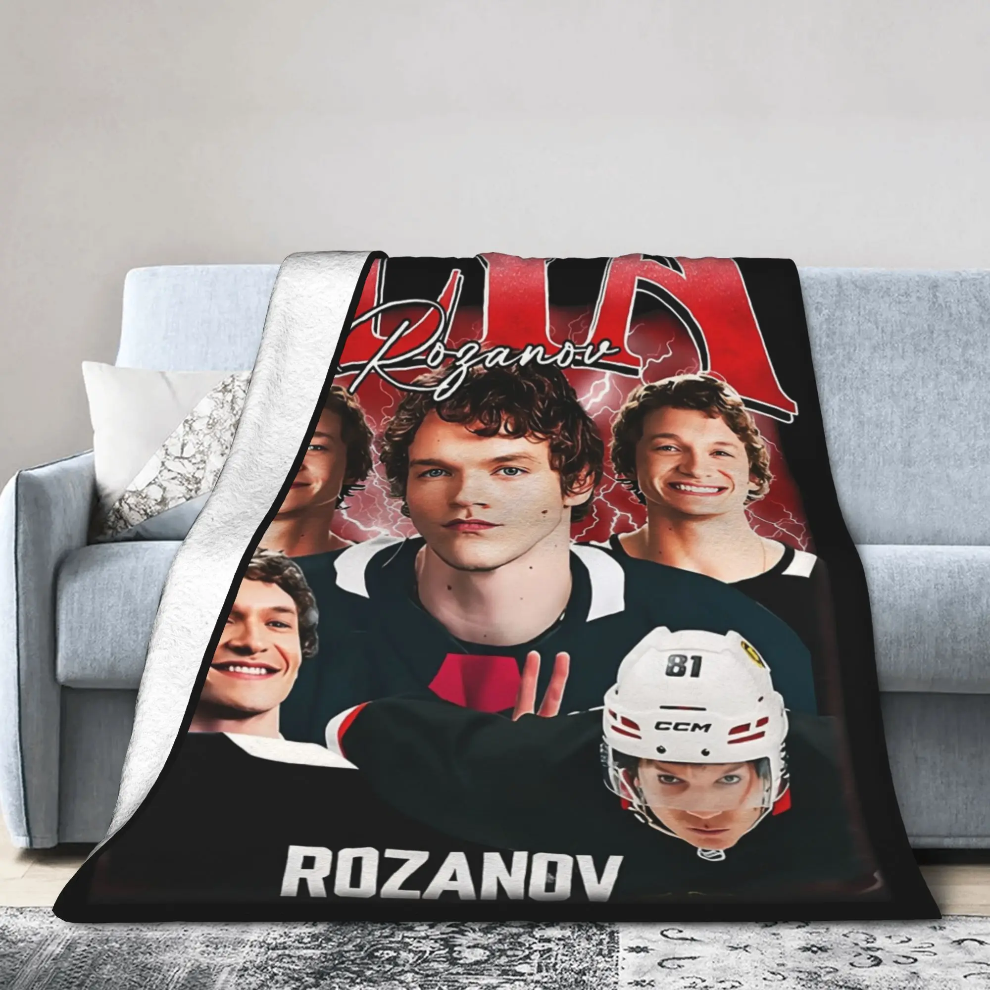 Heated Rivalry Ilya Rozanov Blankets Flannel Autumn Connor Storrie Portable Thin Throw Blanket for Bedding Couch Rug Piece
