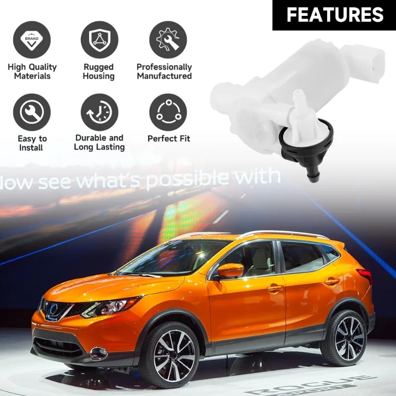 28920-CA000 Windshield Washer Pump Motor For Nissan Murano Quest Rogue Versa Note 28920CA000